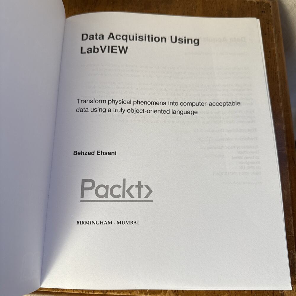 Data Acquisition Using LabVIEW By Behzad Ehsani computer Science Coding Textbook - Picture 4 of 9